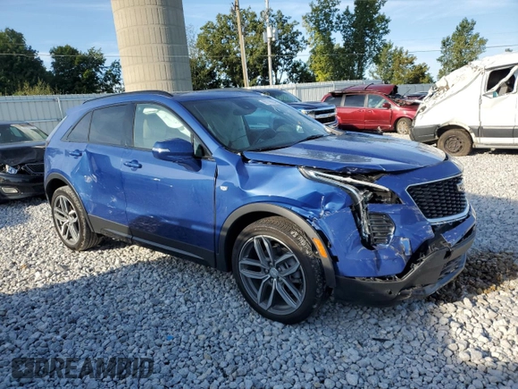 2023 Cadillac XT4 AWD Sport with VIN 1GYFZFR47PF139892, listed as a Copart auction lot 69779694 with 21,624 mi miles and Clean Title. Bid and sale history available at carsss.com. Image 4.