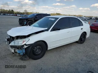 2004 Honda Civic LX with VIN 2HGES16524H500124, listed as a Copart auction lot 50806175 with 80,232 mi miles and Salvage Title. Bid and sale history available at DreamBid. Image 1.