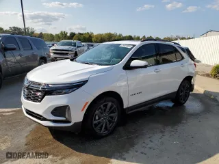 2024 Chevrolet Equinox RS with VIN 3GNAXMEG8RL333700, listed as a Copart auction lot 71481804 with 3,628 mi miles and Salvage Title. Bid and sale history available at carsss.com. Image 1.