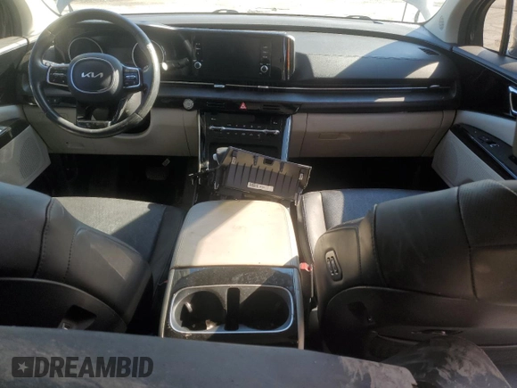 2022 Kia Carnival EX with VIN KNDNC5H35N6072809, listed as a Copart auction lot 47609974 with 0 mi miles and Salvage Title. Bid and sale history available at carsss.com. Image 8.