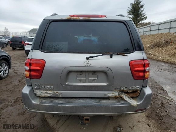 2001 Toyota Sequoia SR5 with VIN 5TDBT44A51S012301, listed as a Copart auction lot 46434315 with NaN miles and Clean Title. Bid and sale history available at carsss.com. Image 6.