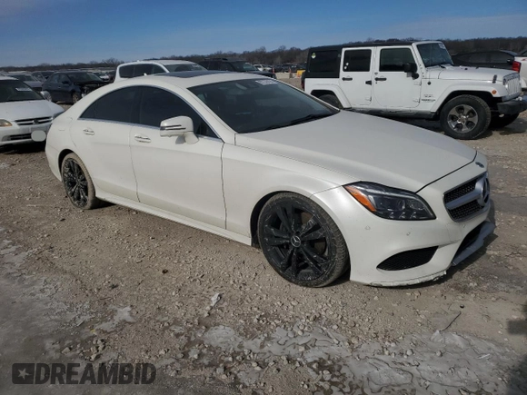 2016 Mercedes-Benz CLS 400 with VIN WDDLJ6FB8GA161891, listed as a Copart auction lot 87276124 with 93,133 mi miles and Salvage title. Bid and sale history available at DreamBid. Image 4.