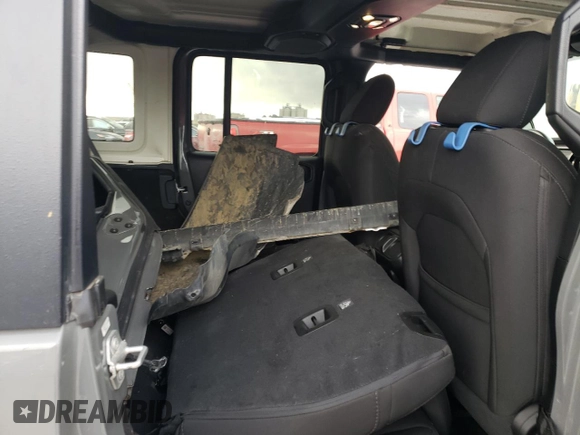 2021 Jeep Wrangler Unlimited Sport S with VIN 1C4HJXDG4MW609644, listed as a Copart auction lot 55459145 with 55,400 mi miles and Salvage title. Bid and sale history available at DreamBid. Image 11.