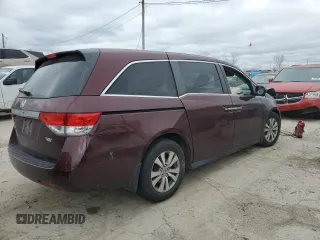 2015 Honda Odyssey EX-L with VIN 5FNRL5H62FB085566, listed as a Copart auction lot 50026065 with Not Provided miles and Non Repairable. Bid and sale history available at DreamBid. Image 3.