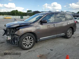 2016 Nissan Pathfinder S with VIN 5N1AR2MN2GC600390, listed as a Copart auction lot 61092065 with 113,299 mi miles and Clean title. Bid and sale history available at DreamBid. Image 1.