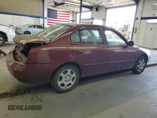 2001 Hyundai Elantra GLS with VIN KMHDN45D71U140221, listed as a Copart auction lot 54695955 with 107,725 mi miles and Salvage title. Bid and sale history available at DreamBid. Image 3.