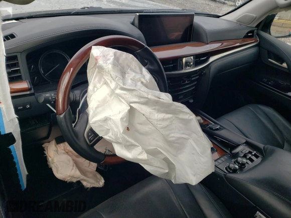 2020 Lexus LX 570 with VIN JTJDY7AX5L4314834, listed as a Copart auction lot 87259254 with Not provided miles and Salvage title. Bid and sale history available at DreamBid. Image 8.