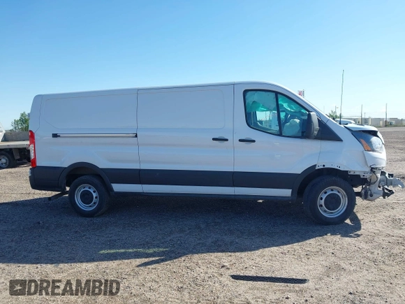 2023 Ford Transit Cargo with VIN 1FTYE1Y82PKA84762, listed as a IAAI auction lot 41718720 with 21,029 mi miles and . Bid and sale history available at DreamBid. Image 13.