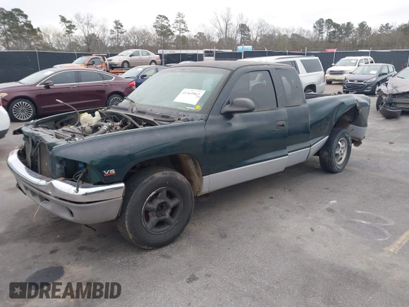 1998 Dodge Dakota SLT with VIN 1B7GL22X1WS615049, listed as a IAAI auction lot 41369967 with 259,598 mi miles and . Bid and sale history available at DreamBid. Image 2.