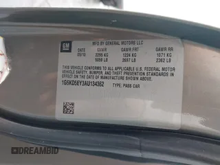 2010 Cadillac DTS 1SC z VIN 1G6KD5EY3AU134362, wystawiony jako IAAI lot #41579786 z przebiegiem 131 969 mil mil oraz . Historia ofert i sprzedaży dostępna na DreamBid. Obrazek 9.