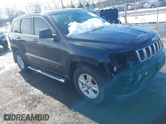 2017 Jeep Grand Cherokee Laredo with VIN 1C4RJEAGXHC685888, listed as a IAAI auction lot 41563643 with 193,997 mi miles. Bid and sale history available at carsss.com. Image 1.