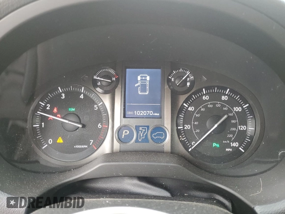 2015 Lexus GX 460 with VIN JTJBM7FX5F5097876, listed as a Copart auction lot 57761405 with 102,070 mi miles and Clean title. Bid and sale history available at DreamBid. Image 9.