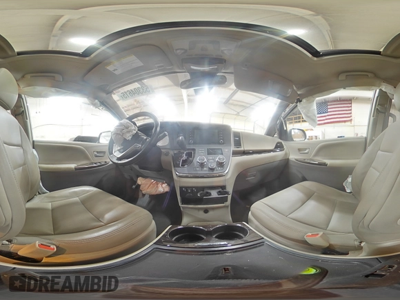2019 Toyota Sienna XLE with VIN 5TDDZ3DC5KS223390, listed as a Copart auction lot 53304615 with 85,214 mi miles and Salvage title. Bid and sale history available at DreamBid. Image 14.