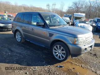 2008 Land Rover Range Rover Sport SC with VIN SALSH23488A187840, listed as a IAAI auction lot 41279866 with 200,980 mi miles. Bid and sale history available at carsss.com. Image 1.