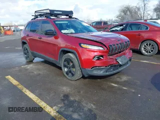 2017 Jeep Cherokee Sport with VIN 1C4PJLAB2HW577196, listed as a IAAI auction lot 41698252 with 123,997 mi miles. Bid and sale history available at carsss.com. Image 1.