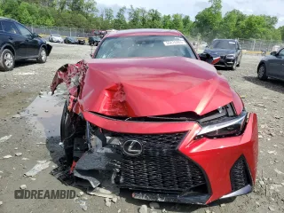 2022 Lexus IS 350 F Sport with VIN JTHGZ1E26N5026437, listed as a Copart auction lot 55874885 with Not provided miles and Salvage title. Bid and sale history available at DreamBid. Image 5.