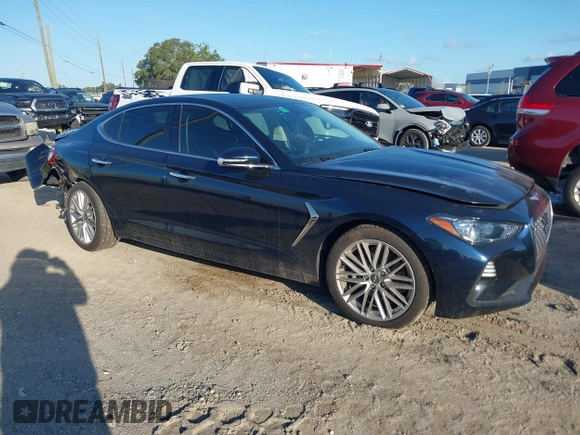2020 Genesis G70 2.0T с VIN KMTG64LA1LU062420, выставлен на аукционе IAAI как лот 42260170 с пробегом 68 450 миль миль и . История ставок и продаж доступна на DreamBid. Изображение 1.