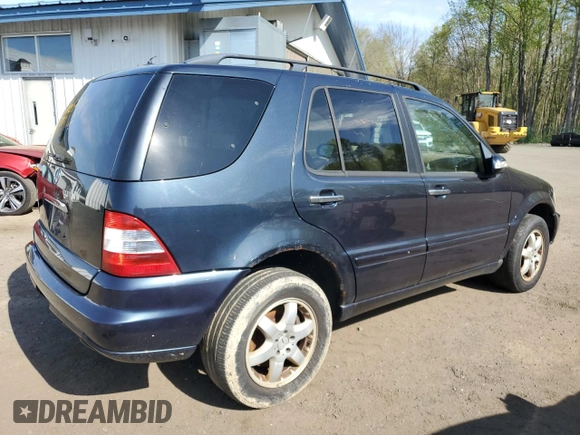 2005 Mercedes-Benz M 500 with VIN 4JGAB75E15A529787, listed as a Copart auction lot 55465125 with 167,093 mi miles and Clean Title. Bid and sale history available at DreamBid. Image 3.