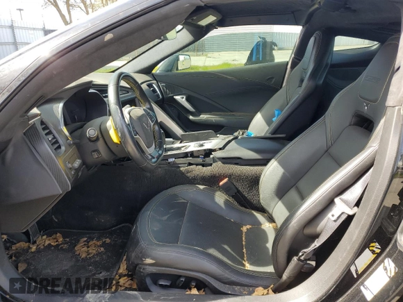 2019 Chevrolet Corvette Z06 3LZ with VIN 1G1YU2D69K5600127, listed as a Copart auction lot 46888204 with 0 mi miles and Salvage Title. Bid and sale history available at carsss.com. Image 7.