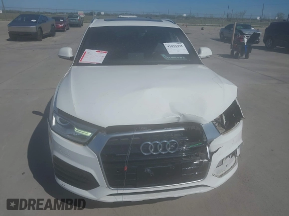 2018 Audi Q3 Premium with VIN WA1ECCFS7JR026917, listed as a IAAI auction lot 41823995 with 76,313 mi miles and . Bid and sale history available at DreamBid. Image 12.