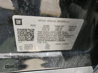 2019 Cadillac XT4 AWD Sport z VIN 1GYFZFR40KF229393, wystawiony jako Copart lot #56395665 z przebiegiem 67 333 mil mil oraz Szkoda całkowita • Salvage title. Historia ofert i sprzedaży dostępna na DreamBid. Obrazek 13.