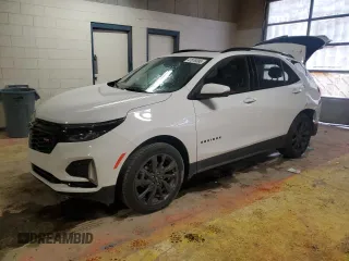 2024 Chevrolet Equinox RS with VIN 3GNAXMEG8RL333700, listed as a Copart auction lot 47079395 with 3,628 mi miles and Salvage Title. Bid and sale history available at DreamBid. Image 1.