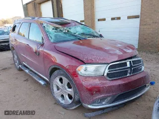 2014 Dodge Durango Limited with VIN 1C4RDJDG2EC450635, listed as a IAAI auction lot 41225715 with 1 mi miles. Bid and sale history available at carsss.com. Image 1.