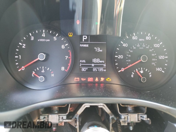 2018 Kia Rio S with VIN 3KPA24AB0JE145716, listed as a Copart auction lot 66476504 with 85,739 mi miles and Salvage Title. Bid and sale history available at DreamBid. Image 9.
