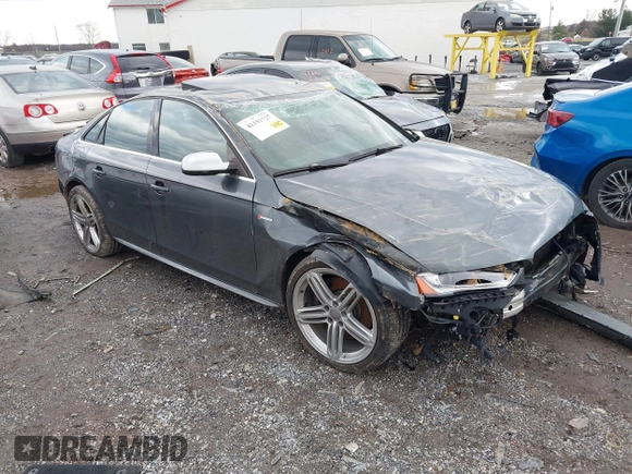 2015 Audi S4 Premium Plus with VIN WAUBGAFLXFA057138, listed as a IAAI auction lot 41191727 with 83,000 mi miles. Bid and sale history available at carsss.com. Image 1.