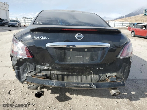 2012 Nissan Maxima 3.5 S with VIN 1N4AA5AP9CC805952, listed as a Copart auction lot 47023235 with 186,220 mi miles and Salvage Title. Bid and sale history available at carsss.com. Image 6.