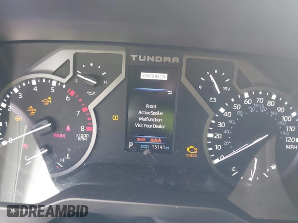 2023 Toyota Tundra SR5 с VIN 5TFLA5DB3PX108794, выставлен на аукционе IAAI как лот 42261726 с пробегом 15 141 миль миль и . История ставок и продаж доступна на DreamBid. Изображение 7.