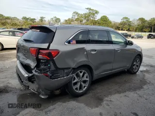 2019 Kia Sorento SX V6 with VIN 5XYPKDA59KG505820, listed as a Copart auction lot 42250135 with 59,097 mi miles and Salvage Title. Bid and sale history available at carsss.com. Image 3.