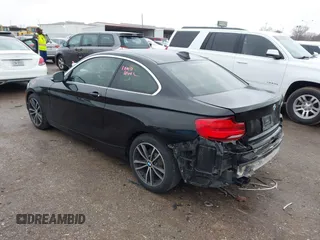 2018 BMW 2 Series 230i with VIN WBA2J1C50JVD09751, listed as a IAAI auction lot 41440752 with 71,700 mi miles. Bid and sale history available at carsss.com. Image 3.