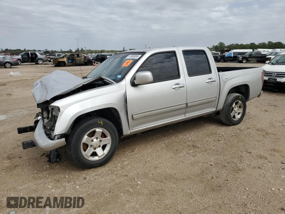 2012 Chevrolet Colorado LT w/1LT with VIN 1GCDSCFE9C8110289, listed as a Copart auction lot 47685055 with 183,845 mi miles and Salvage Title. Bid and sale history available at carsss.com. Image 1.