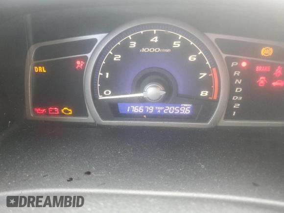 2007 Honda Civic Sdn LX with VIN 1HGFA16597L062006, listed as a Copart auction lot 46474035 with 176,679 mi miles and Salvage Title. Bid and sale history available at carsss.com. Image 9.