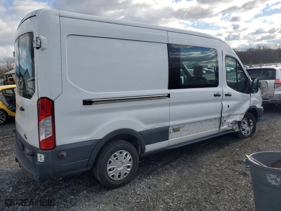2017 Ford Transit Van with VIN 1FTYR2CM4HKA48944, listed as a Copart auction lot 82605214 with 45,906 mi miles and Salvage Title. Bid and sale history available at carsss.com. Image 3.
