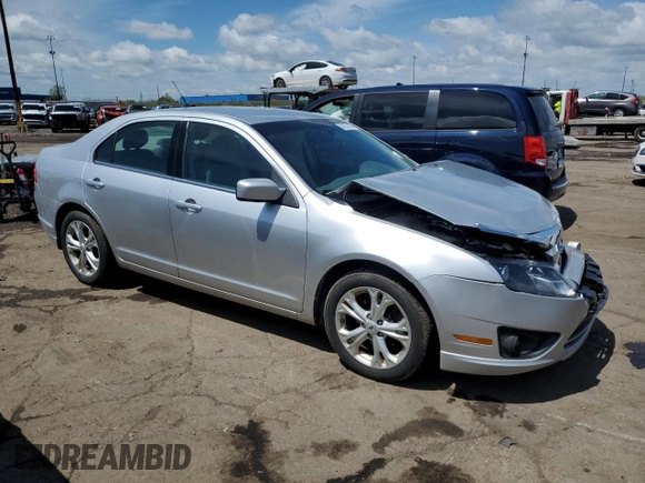 2012 Ford Fusion SE with VIN 3FAHP0HGXCR198032, listed as a Copart auction lot 56232155 with 130,473 mi miles and Clean title. Bid and sale history available at DreamBid. Image 4.