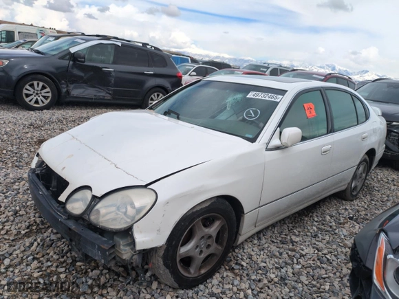 2000 Lexus GS 300 with VIN JT8BD68S0Y0091819, listed as a Copart auction lot 49732465 with 0 mi miles and Salvage Title. Bid and sale history available at carsss.com. Image 1.