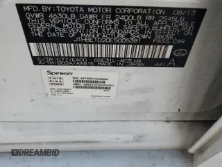 2014 Lexus IS 350 z VIN JTHBE1D20E5005381, wystawiony jako Copart lot #53379945 z przebiegiem 191 200 mil mil oraz Czysty tytuł • Clean title. Historia ofert i sprzedaży dostępna na DreamBid. Obrazek 12.