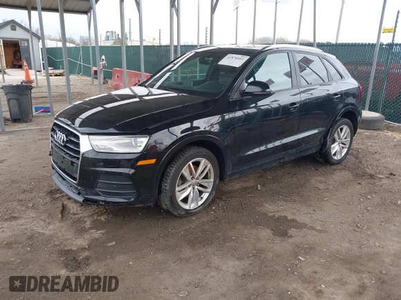 2017 Audi Q3 Premium with VIN WA1ECCFS4HR006201, listed as a IAAI auction lot 41876661 with 159,302 mi miles. Bid and sale history available at carsss.com. Image 2.