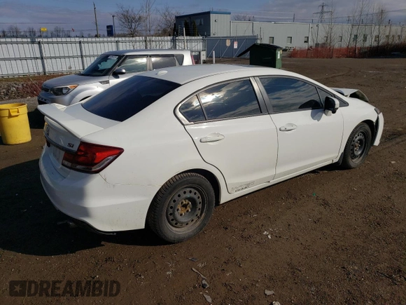 2015 Honda Civic Sedan Si with VIN 2HGFB6E56FH201614, listed as a Copart auction lot 49693005 with 0 mi miles and Salvage Title. Bid and sale history available at carsss.com. Image 3.