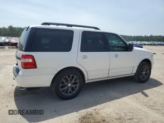 2017 Ford Expedition Limited with VIN 1FMJU1KTXHEA43678, listed as a Copart auction lot 57202965 with 127,781 mi miles and Salvage title. Bid and sale history available at DreamBid. Image 3.