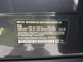 2021 BMW X5 xDrive45e with VIN 5UXTA6C09M9D26035, listed as a IAAI auction lot 41788981 with 60,571 mi miles and . Bid and sale history available at DreamBid. Image 9.