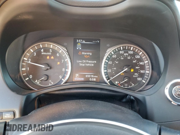 2021 Infiniti Q50 Signature Edition with VIN JN1EV7CP8MM702951, listed as a Copart auction lot 80562724 with 65,016 mi miles and Salvage title. Bid and sale history available at DreamBid. Image 9.