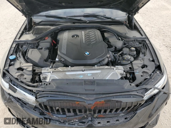 2020 BMW 3 Series M340i with VIN 3MW5U7J08L8B27832, listed as a Copart auction lot 76734584 with 0 mi miles and Salvage Title. Bid and sale history available at carsss.com. Image 11.