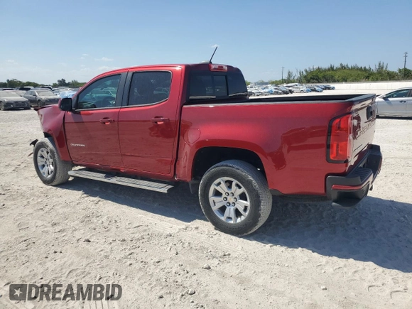 2021 Chevrolet Colorado 2WD LT с VIN 1GCGSCEN3M1147668, выставлен на аукционе Copart как лот 53610805 с пробегом 41 329 миль миль и На запчасти • Non repairable. История ставок и продаж доступна на DreamBid. Изображение 2.