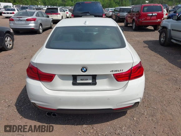 2018 BMW 4 Series 430i with VIN WBA4W3C56JAB87233, listed as a IAAI auction lot 42079528 with 104,991 mi miles and . Bid and sale history available at DreamBid. Image 16.