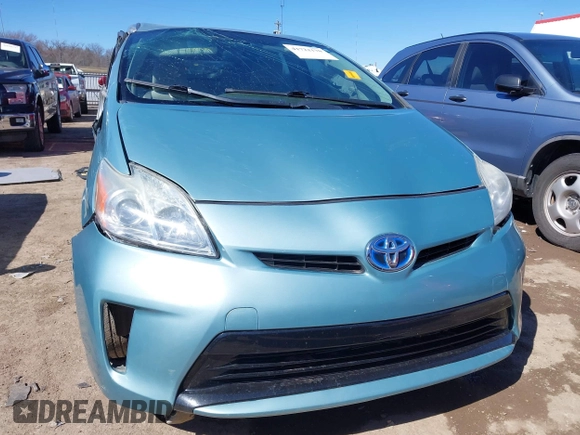 2012 Toyota Prius One with VIN JTDKN3DU2C1583355, listed as a IAAI auction lot 41722170 with 83,821 mi miles. Bid and sale history available at carsss.com. Image 12.