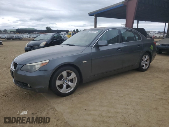 2006 BMW 5 Series 530i with VIN WBANE73556CM32238, listed as a Copart auction lot 46550915 with 210,283 mi miles and Clean Title. Bid and sale history available at carsss.com. Image 1.