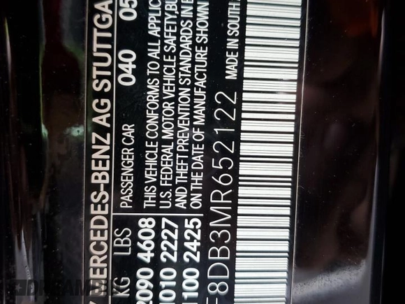 2021 Mercedes-Benz C 300 z VIN W1KWF8DB3MR652122, wystawiony jako Copart lot #58730185 z przebiegiem 56 599 mil mil oraz Szkoda całkowita • Salvage title. Historia ofert i sprzedaży dostępna na DreamBid. Obrazek 13.